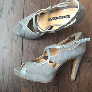 Francesco Morichetti high heel suede dress shoes